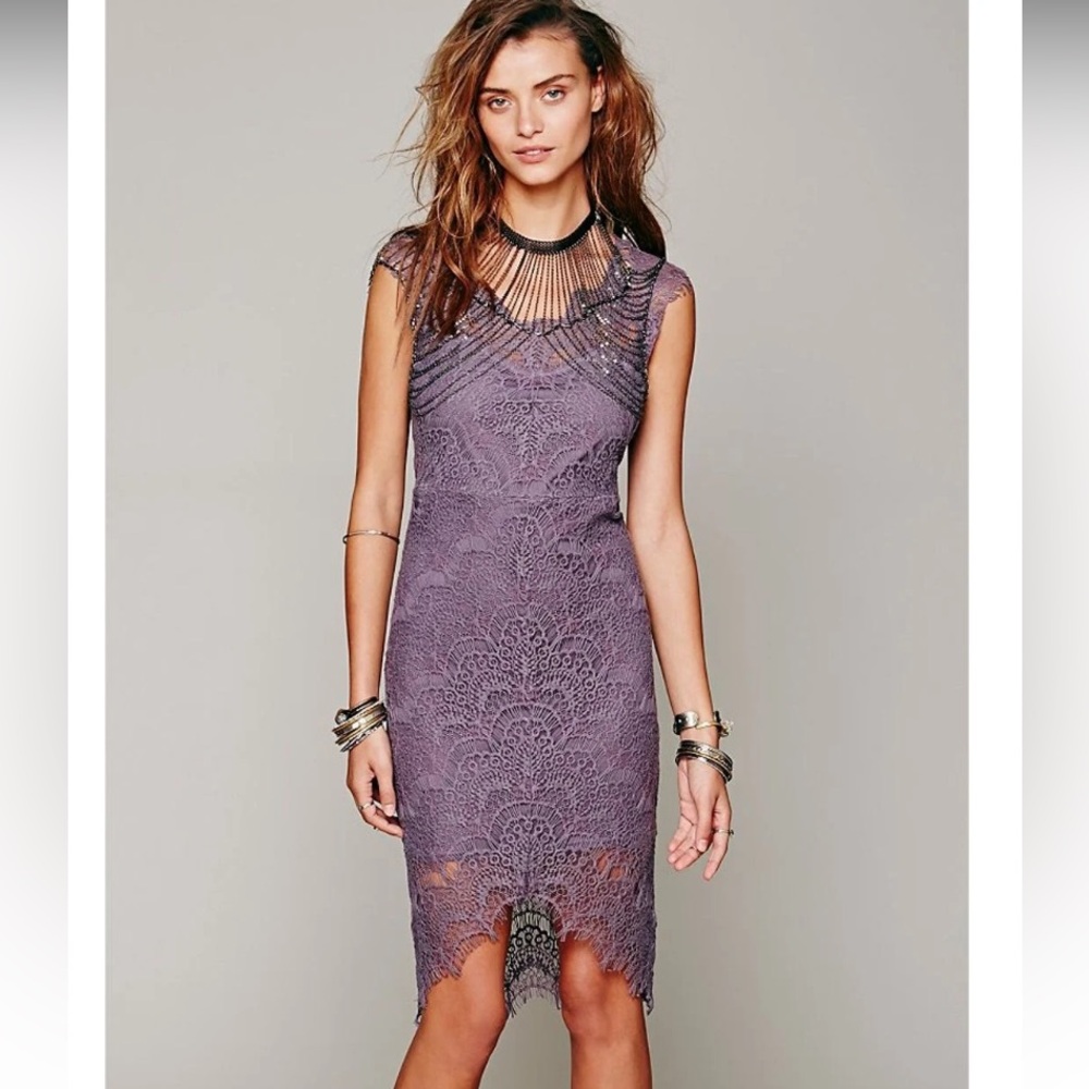 Women's Intimately Free People Peekaboo Lace Slip Dress